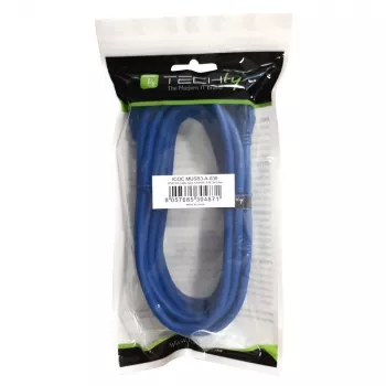 Techly USB 3.0 Superspeed kaapeli A / Micro B 3m sininen ICOC MUSB3-A-030