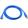 Techly USB 3.0 Superspeed kaapeli A / Micro B 3m sininen ICOC MUSB3-A-030