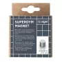 Askartelumagneetti sylinteri Sigel BA701 neodyymi hopea 10 mm