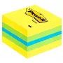 3M Post-it 2051L muistilaput neliö sininen, vihreä, turkoosi, keltainen 400 arkkia itseliimautuva