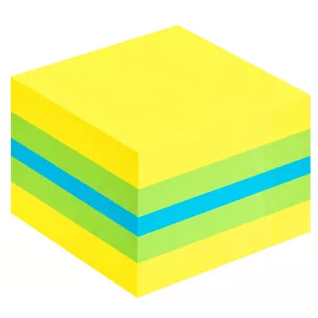 3M Post-it 2051L muistilaput neliö sininen, vihreä, turkoosi, keltainen 400 arkkia itseliimautuva