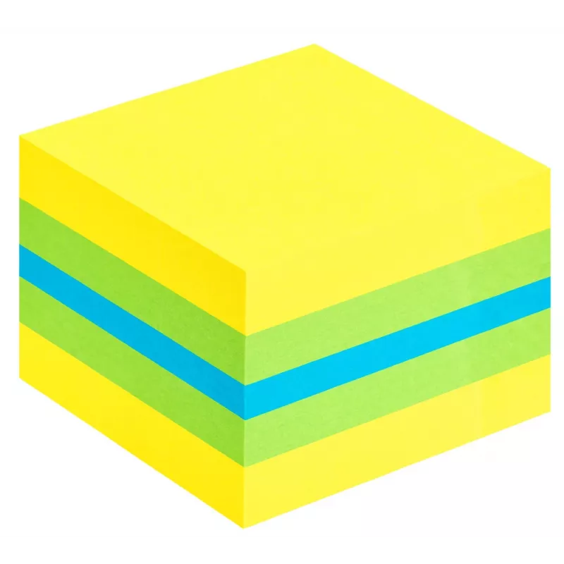 3M Post-it 2051L muistilaput neliö sininen, vihreä, turkoosi, keltainen 400 arkkia itseliimautuva