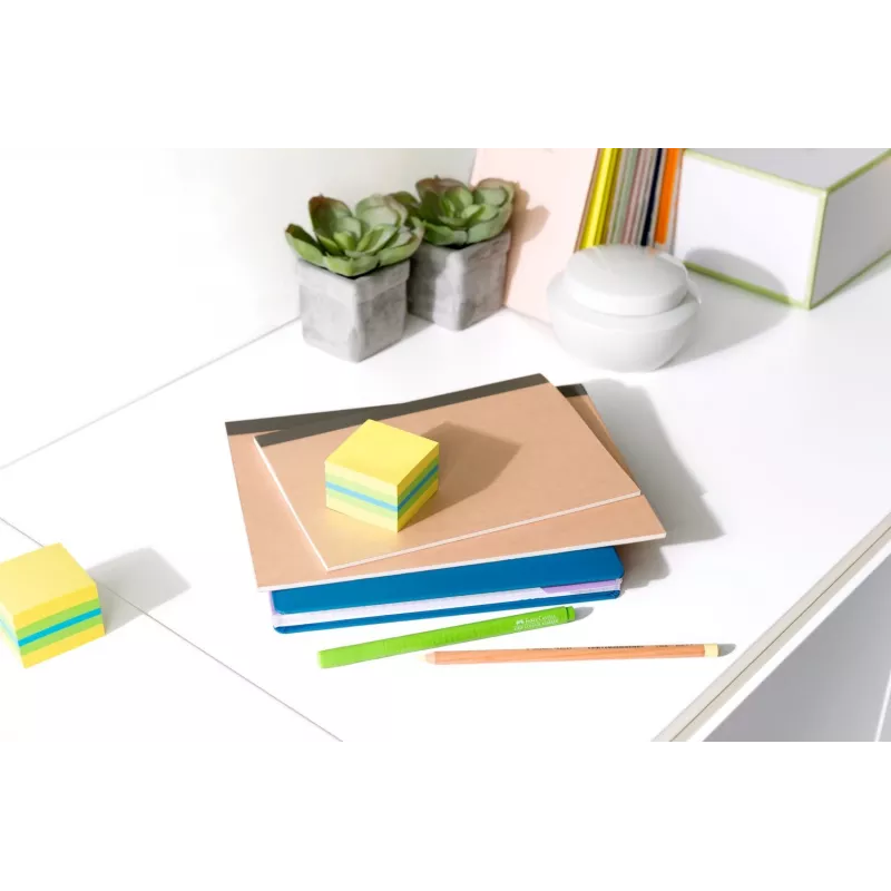 3M Post-it 2051L muistilaput neliö sininen, vihreä, turkoosi, keltainen 400 arkkia itseliimautuva