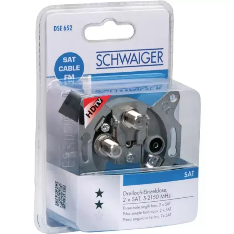Antennipistorasia SAT TV Radio Schwaiger DSE652 531