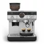 Espressokeitin KRUPS XP801T puoliautomaattinen integroidulla myllyllä, 3 litran vesisäiliö, 2 kupin annostelu, musta/ruostumaton teräs