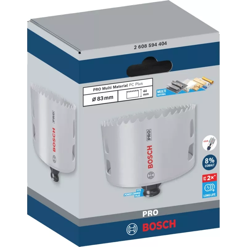 Reikäsaha Bosch PRO Multi Material PC Plus 44/83 mm porakoneeseen