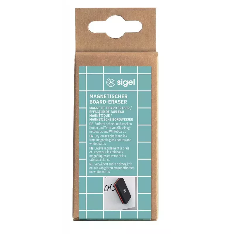 Pyyhekumi Sigel BA187 EVA Fleece musta punainen 90x45x26mm