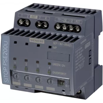 Siemens SITOP PSE200U selektiivisyysmoduuli, 4 x 10 A, 6EP1961-2BA21