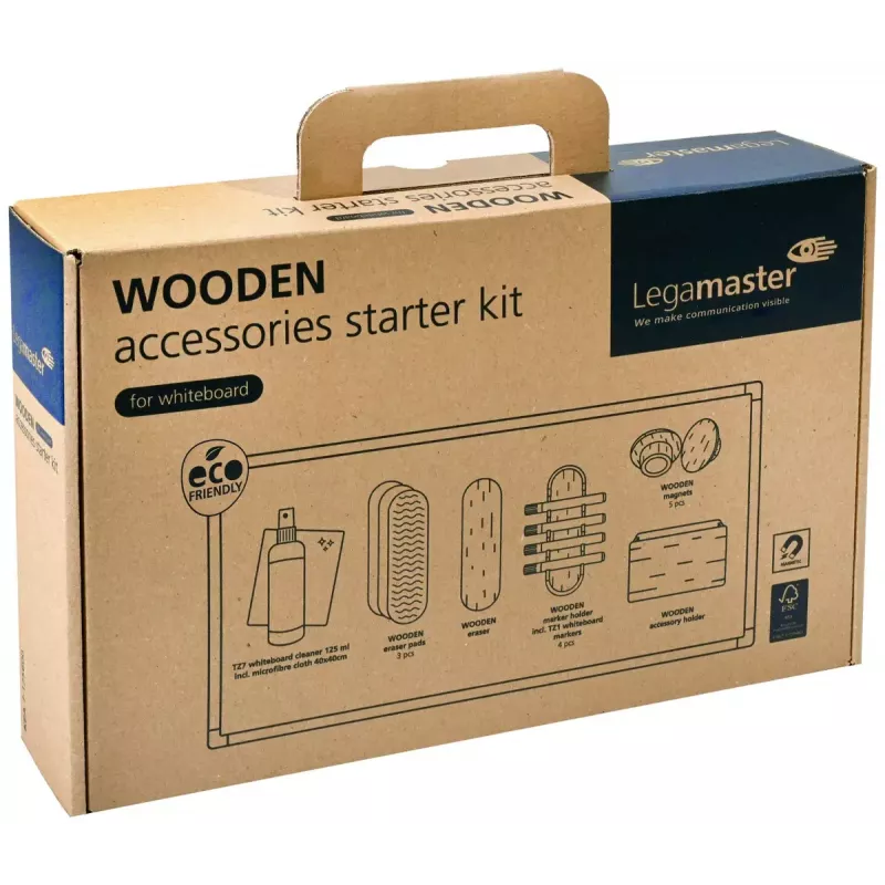 Lisävarustesarja Legamaster WOODEN 17-osainen FSC-sertifioitu
