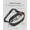 Olkalaukku Inateck LB03014 — unisex polyesteri 900D, vetoketju, 4 l, musta