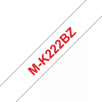 Brother M-K222BZ merkintänauha punainen valkoisella