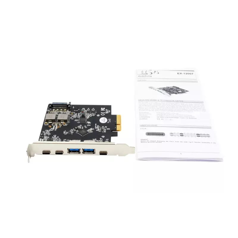 Liitäntäkortti EXSYS EX-12007 sisäinen USB 3.2 Gen 2