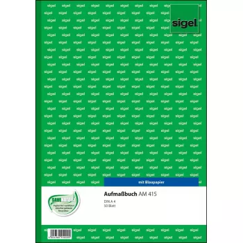 Liikelomake Sigel AM415 vihreä valkoinen A4 50 arkkia