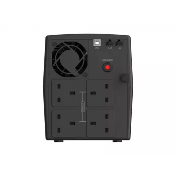 Conceptronic ZEUS03G 1200VA 720W UPS, 4 UK-pistorasiaa, HID-USB, RJ45 tulo/lähtö, AVR