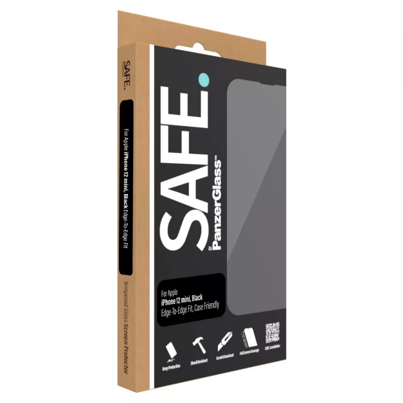 PanzerGlass SAFE. by ® näytönsuoja iPhone 12 Mini | reunaton