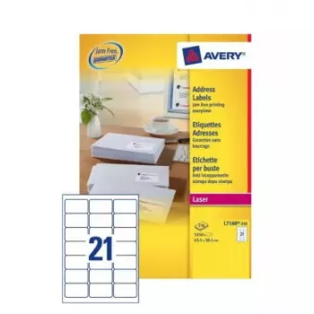 Itseliimautuvat tarrat Avery L7160-250