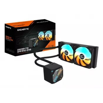 Nestemäinen CPU-jäähdytin GIGABYTE GAMING 240 — 2x120mm ARGB, kanta LGA1851/AM5