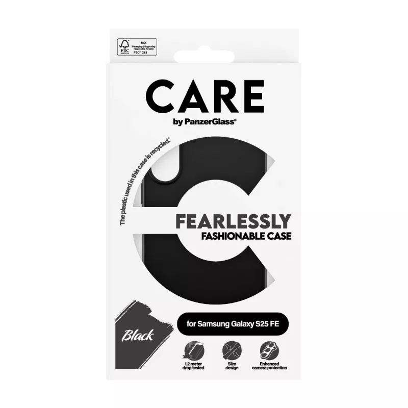 PanzerGlass CARE™ by ® TPU-kotelo musta Samsung Galaxy S25 FE 5G