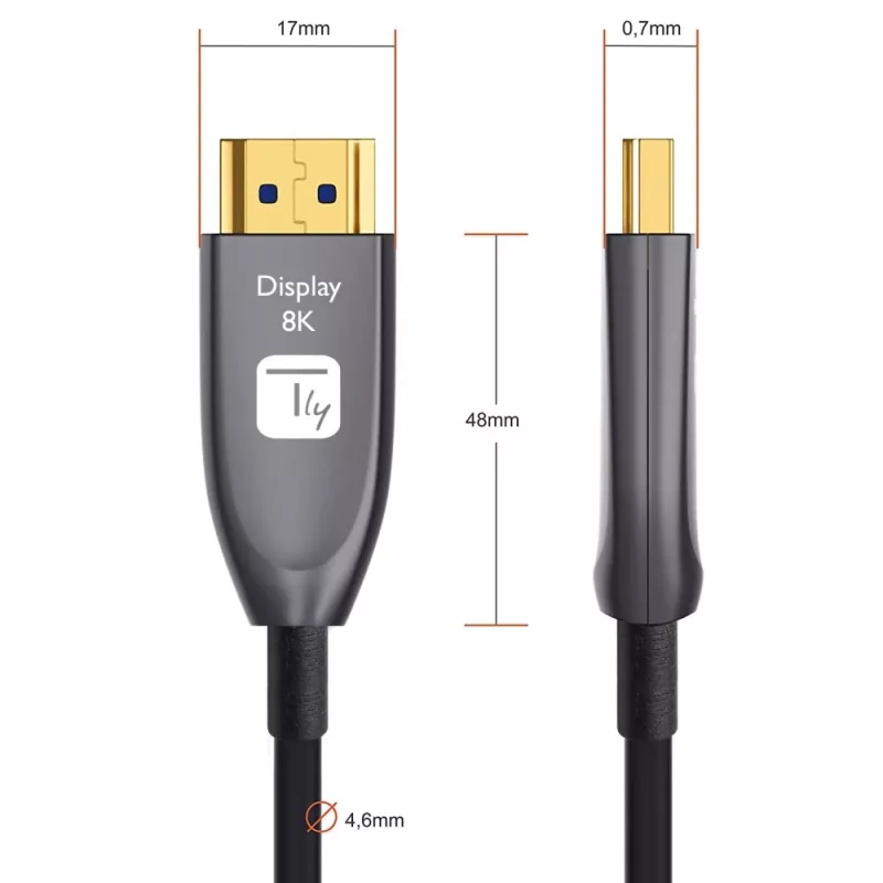 Techly ICOC HDMI-HY8-030 HDMI-kaapeli 30 m HDMI tyyppi A (standardi) musta
