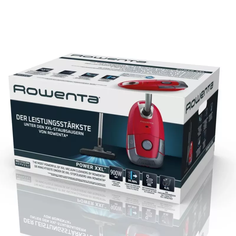 Pölynimuri Rowenta Power XXL RO3154 900W 4,5L pölypussi