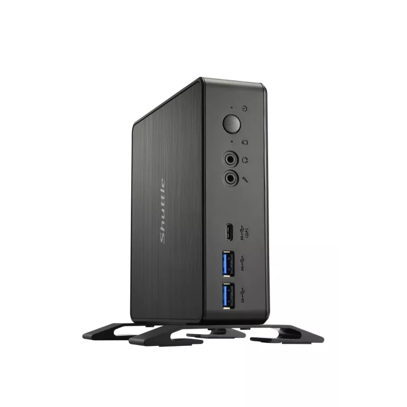 Shuttle Nano PC NC4010BAV2, Intel Celeron 7305, 8GB DDR4, 128GB M.2, 1x HDMI, 1x DP, 7x USB, 1x LAN, sis. VESA ja jalusta