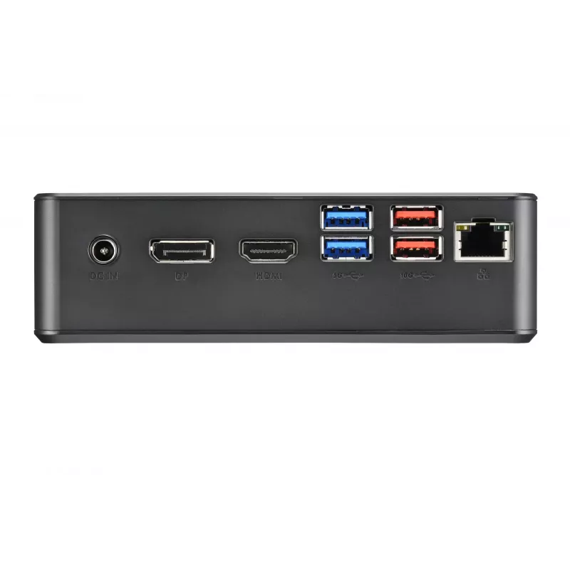 Shuttle Nano PC NC4010BAV2, Intel Celeron 7305, 8GB DDR4, 128GB M.2, 1x HDMI, 1x DP, 7x USB, 1x LAN, sis. VESA ja jalusta