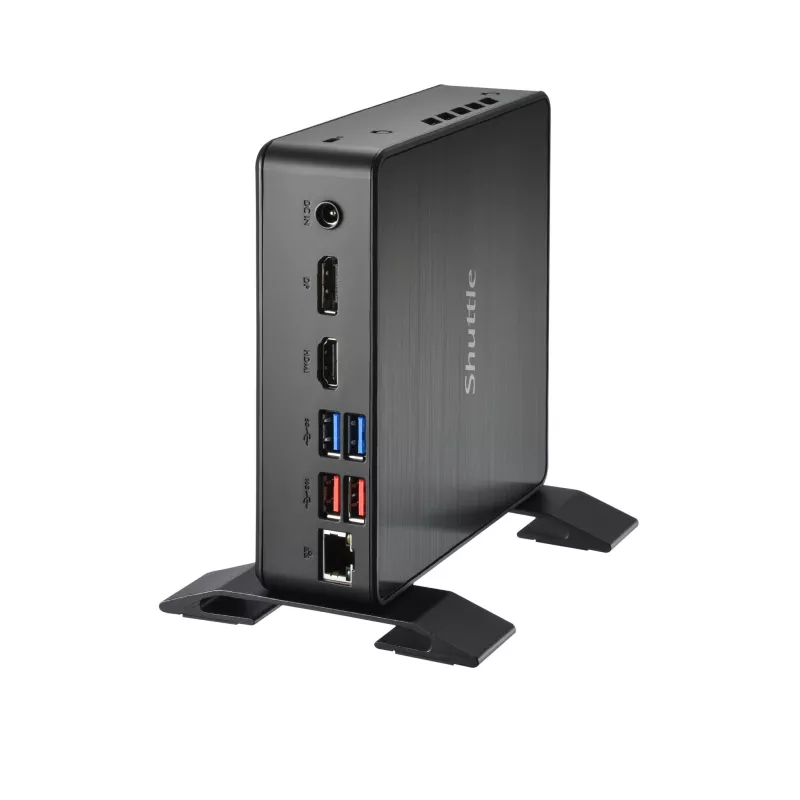 Shuttle Nano PC NC4010BAV2, Intel Celeron 7305, 8GB DDR4, 128GB M.2, 1x HDMI, 1x DP, 7x USB, 1x LAN, sis. VESA ja jalusta
