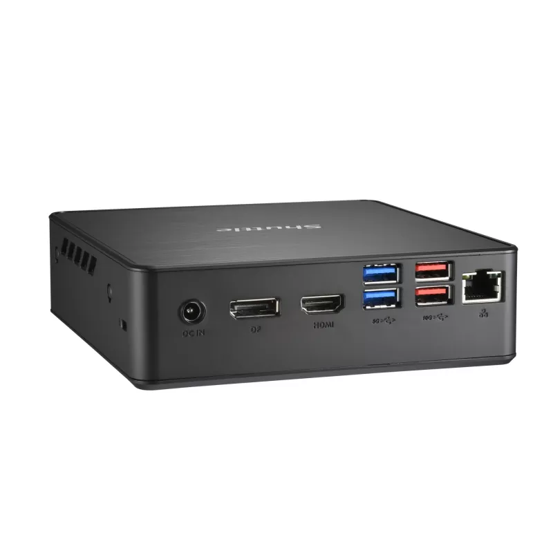 Shuttle Nano PC NC4010BAV2, Intel Celeron 7305, 8GB DDR4, 128GB M.2, 1x HDMI, 1x DP, 7x USB, 1x LAN, sis. VESA ja jalusta