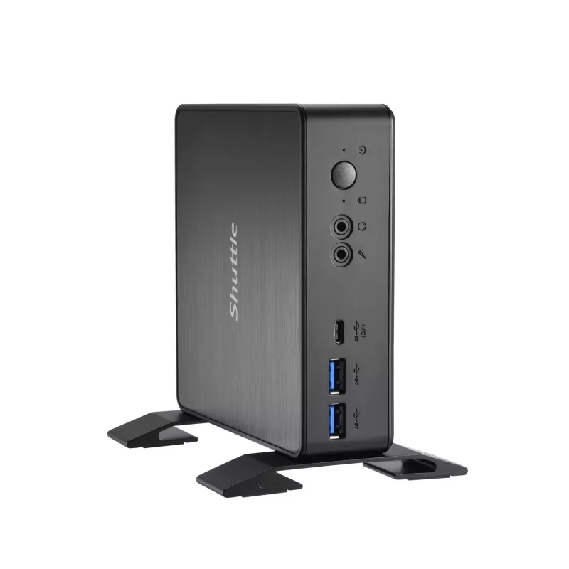 Shuttle Nano PC NC4010BAV2, Intel Celeron 7305, 8GB DDR4, 128GB M.2, 1x HDMI, 1x DP, 7x USB, 1x LAN, sis. VESA ja jalusta