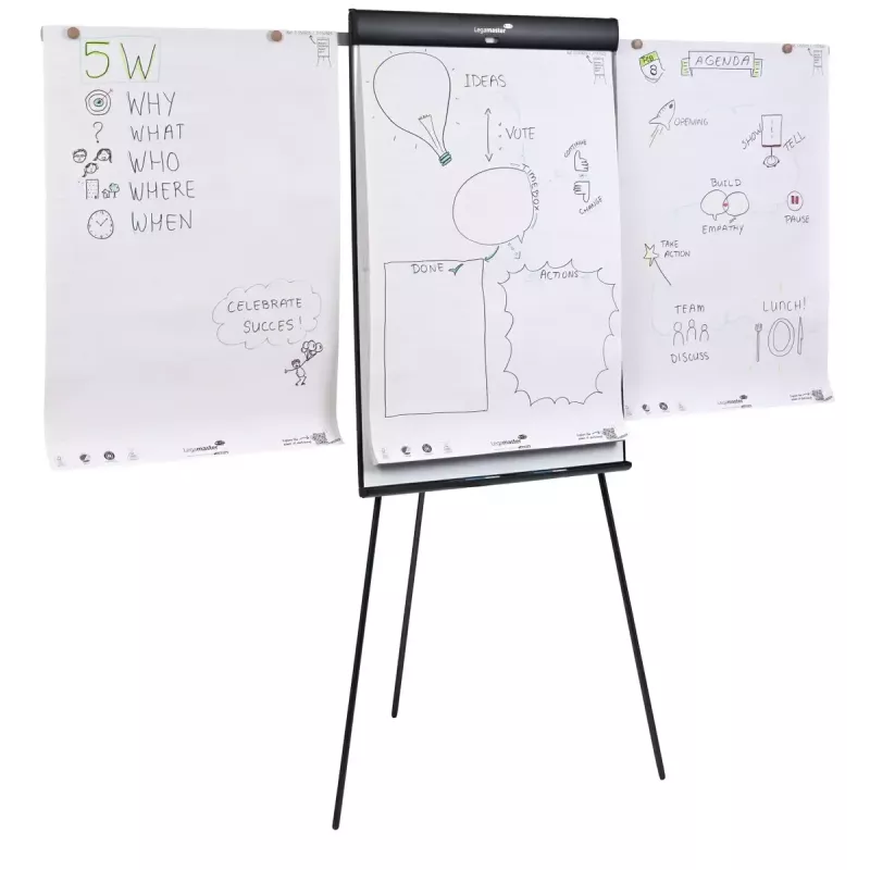 Legamaster SKETCH PRO fläppitaulun jalusta teräs 680mm leveys 1050mm korkeus