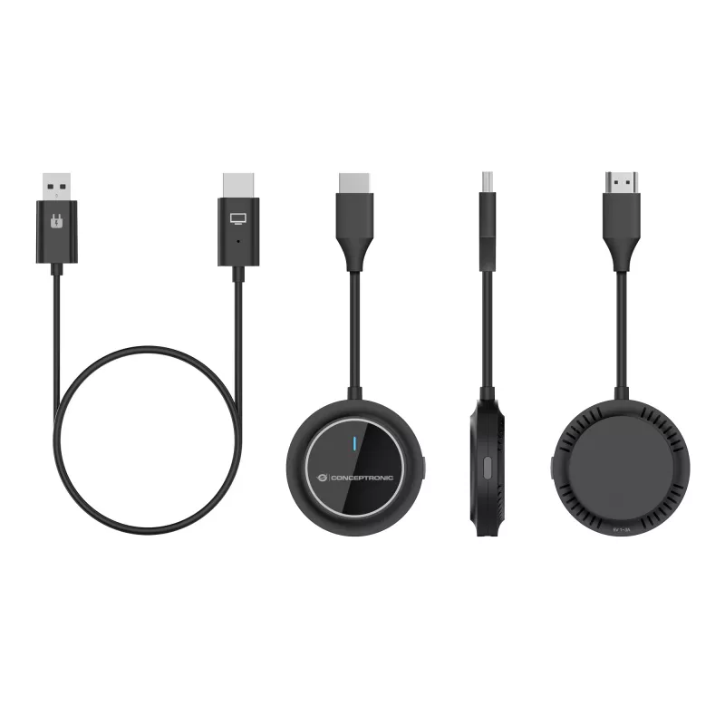 Langaton HDMI-jatkosarja CONCEPTRONIC ATHERIC02B – dongle, HDMI/USB, 1080p (1920x1080), USB-virralla