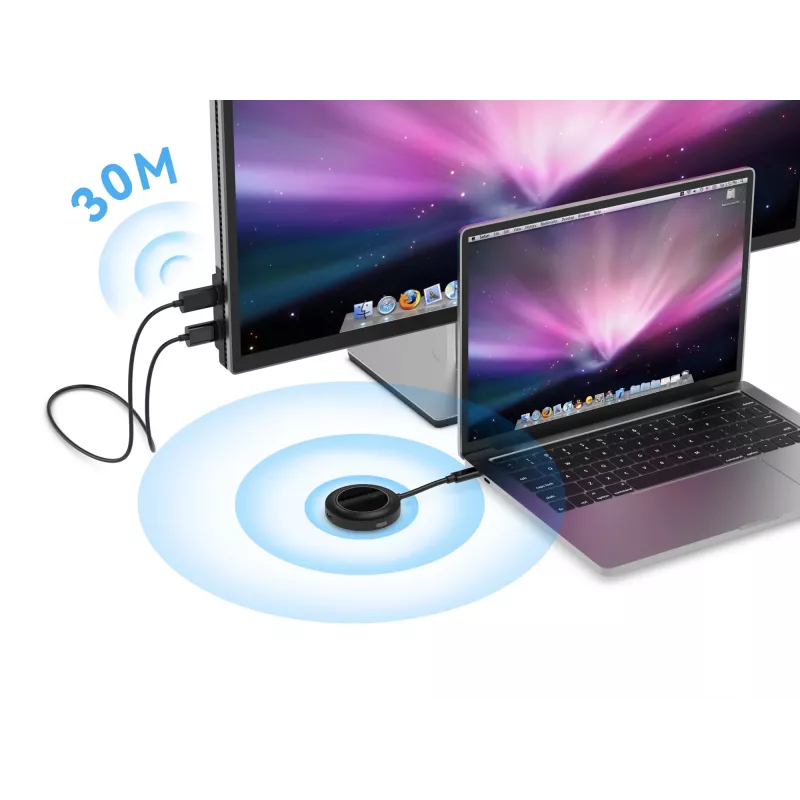 Conceptronic ATHERIC01B langaton USB-C–HDMI-näyttösarja 1080P