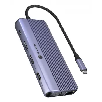 ICY BOX IB-DK4062-CPD langallinen USB 3.2 Gen 1 (3.1 Gen 1) Type-C antrasiitti