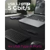 ICY BOX IB-DK4062-CPD langallinen USB 3.2 Gen 1 (3.1 Gen 1) Type-C antrasiitti