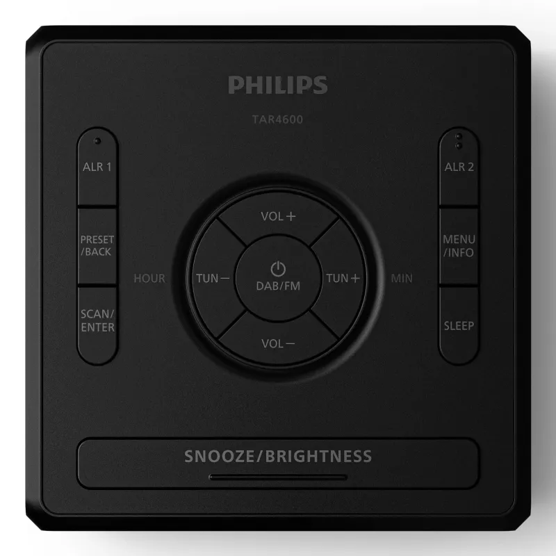 Digitaalinen herätyskello Philips TAR4600/10 musta LCD AC/paristo