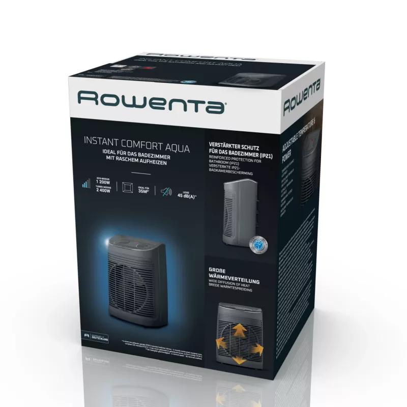 Rowenta Instant Comfort SO6511 sisäkäyttöön harmaa 2200 W puhallin-sähkölämmitin