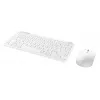 Näppäimistö-hiiri-sarja TRUST Lyra Mini Wireless QWERTZ (RF + Bluetooth) valkoinen, saksalainen näppäimistöasettelu