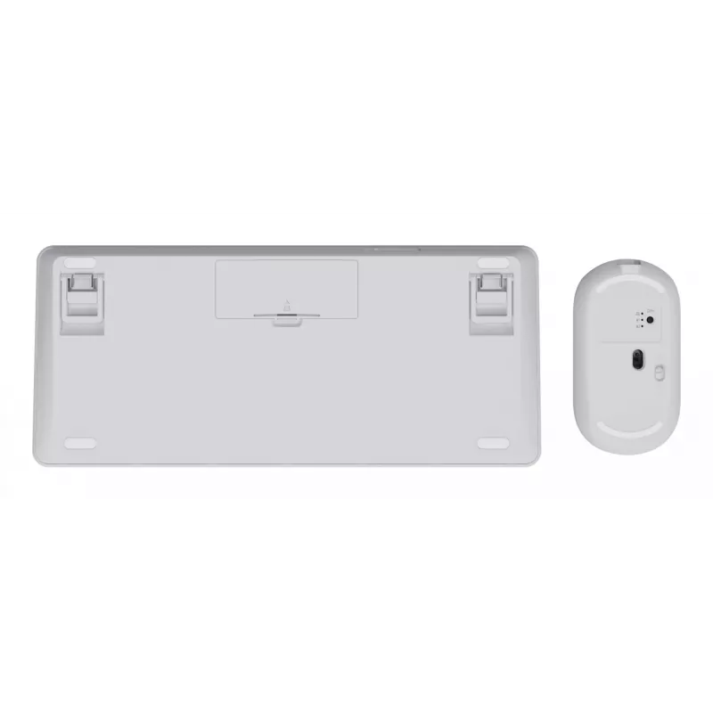Näppäimistö-hiiri-sarja TRUST Lyra Mini Wireless QWERTZ (RF + Bluetooth) valkoinen, saksalainen näppäimistöasettelu