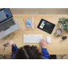 Näppäimistö-hiiri-sarja TRUST Lyra Mini Wireless QWERTZ (RF + Bluetooth) valkoinen, saksalainen näppäimistöasettelu