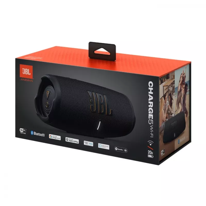 JBL Charge 5 Wi-Fi stereo kannettava kaiutin musta 40 W