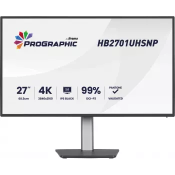 iiyama PROGRAPHIC HB2701UHSNP-B1 -tietokonenäyttö 68,6 cm (27 tuumaa) 3840 x 2160 pikseliä 4K Ultra HD LCD musta