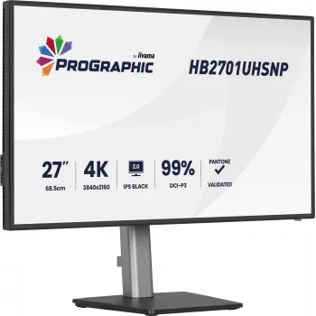 iiyama PROGRAPHIC HB2701UHSNP-B1 -tietokonenäyttö 68,6 cm (27 tuumaa) 3840 x 2160 pikseliä 4K Ultra HD LCD musta