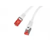 LANBERG Cat6 S/FTP (S-STP) verkkokaapeli, RJ-45–RJ-45, 2 m, valkoinen