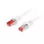 LANBERG Cat6 S/FTP (S-STP) verkkokaapeli, RJ-45–RJ-45, 2 m, valkoinen