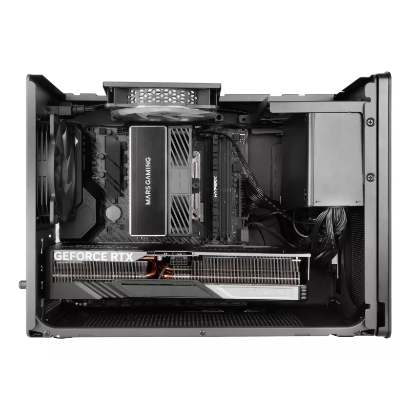 PC Mini Tower -kotelo TACENS Mars Gaming MC-XPRO — Mini-ITX/Micro-ATX, SFX-virtalähdetuki, Mesh, musta, 120 mm tuuletin