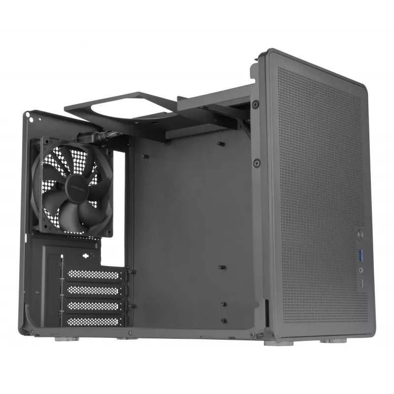 PC Mini Tower -kotelo TACENS Mars Gaming MC-XPRO — Mini-ITX/Micro-ATX, SFX-virtalähdetuki, Mesh, musta, 120 mm tuuletin