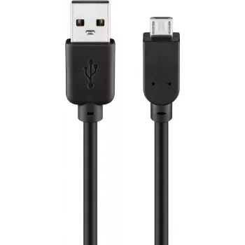 USB-kaapeli Goobay 95735 0,3 m USB A Micro-USB B musta