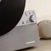 Hihnavetoinen audiosoitin Lenco LSA-071SI, täysautomaattinen, harmaa, Bluetooth, 3,5 mm, 10 W