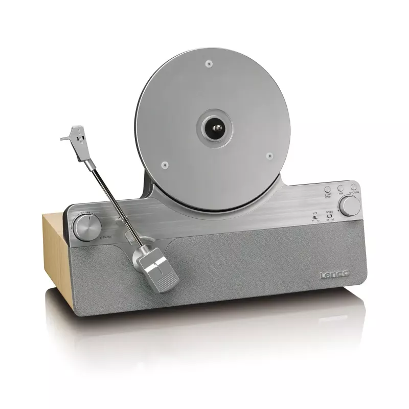 Hihnavetoinen audiosoitin Lenco LSA-071SI, täysautomaattinen, harmaa, Bluetooth, 3,5 mm, 10 W