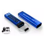 iStorage datAshur PRO+C 256GB | FIPS 140-3 Level 3 -sertifioitu | turvallinen USB Type-C -asema | AES-XTS 256-bittinen laitteistosalaus | PIN-suojattu | tyyppi C-A -sovitin sisältyy